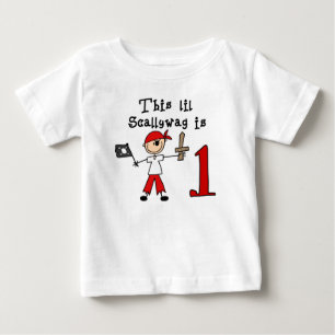 Stick Pirate 1st Birthday Baby T-Shirt