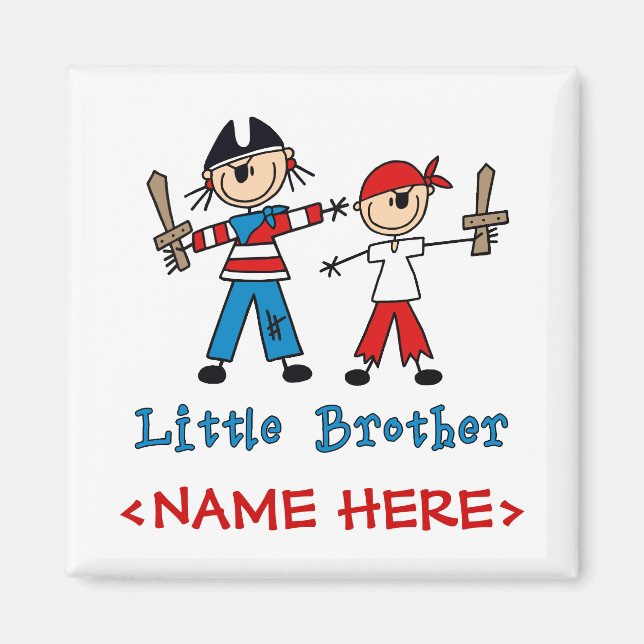 Stick Pirates Little Brother Magnet (Front)