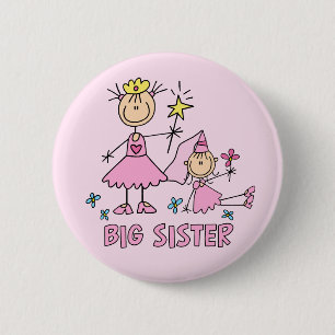 Stick Princess Duo Big Sister 6 Cm Round Badge