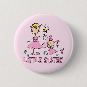Stick Princess Duo Little Sister 6 Cm Round Badge
