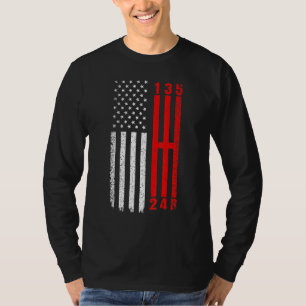 Stick Shift American Flag Muscle Car 6 Gears Mecha T-Shirt