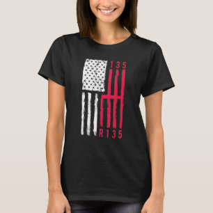 Stick Shift Muscle Car 6 Gears Mechanic American F T-Shirt