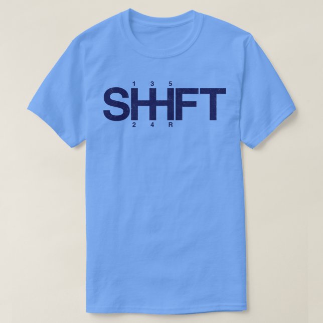 Stick Shift Racing Driver T-Shirt (Design Front)