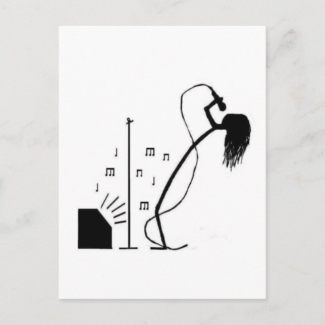 Stick Singer Postcard (Front)