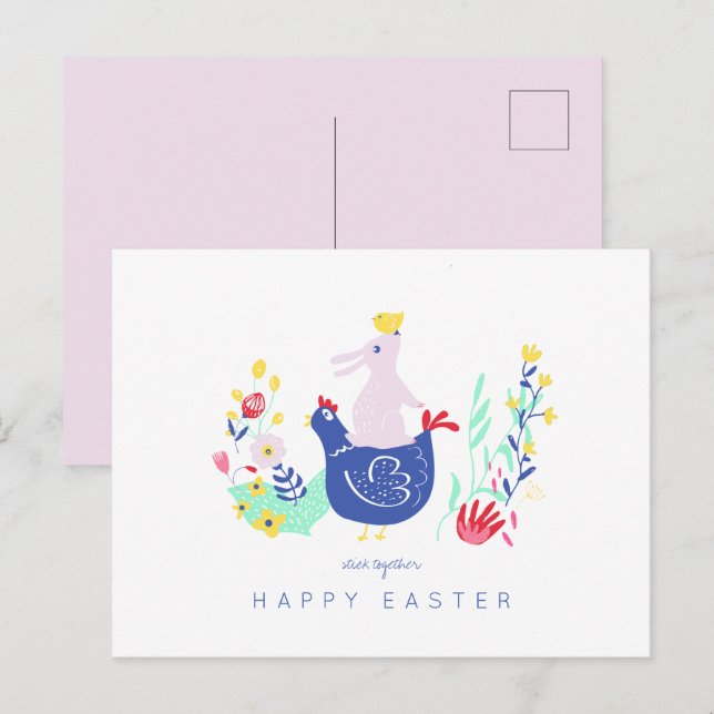 Stick Together Easter Postcard (Front/Back)