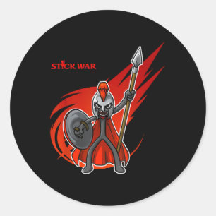Stick War 3 - Spearton Leader - Atreyos Classic Round Sticker