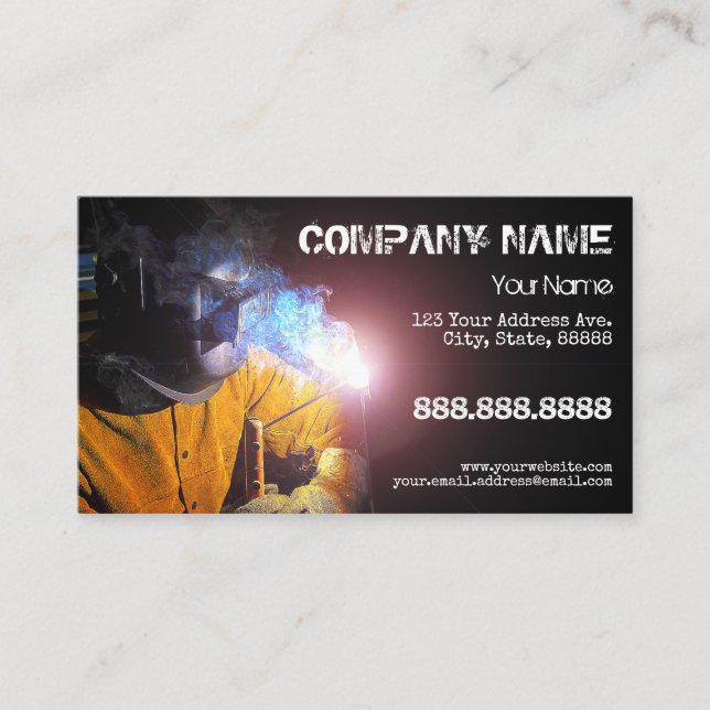 Stick Welding Business Card (Front)