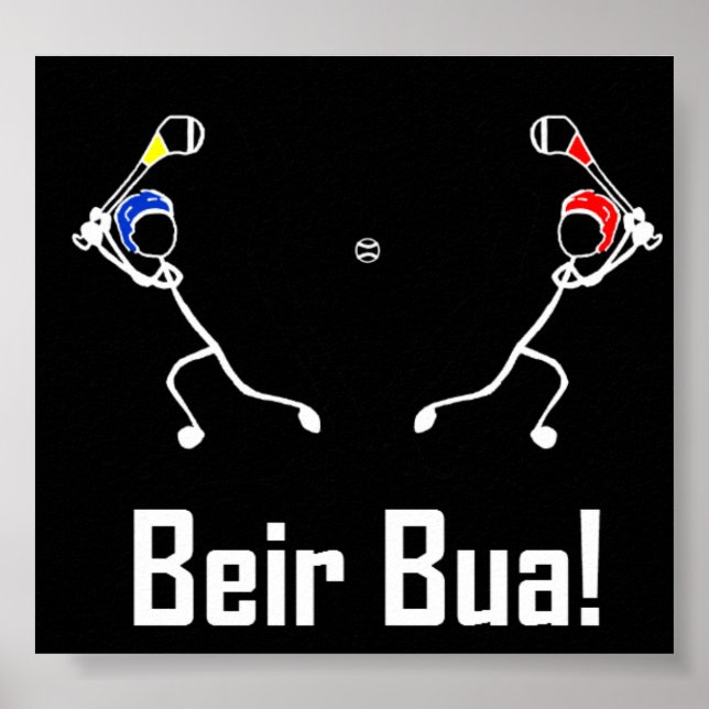 Stick With Sport Hurling Poster Beir Bua (Front)