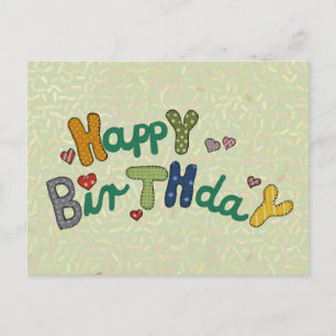 Stickbild Geburtstag Postcard