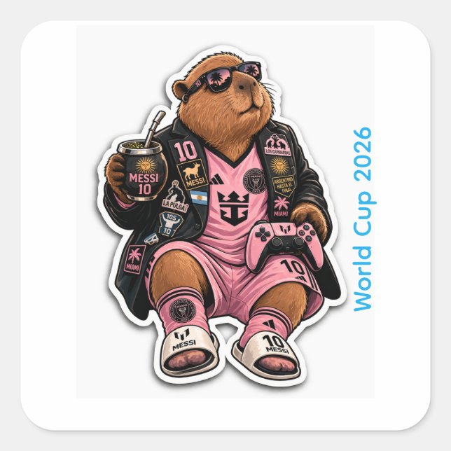 Sticker: 10 Champion Mode activated. Square Sticker (Front)