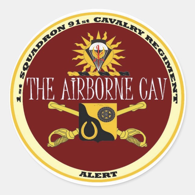 Sticker - 1-91st Airborne Cav (Front)