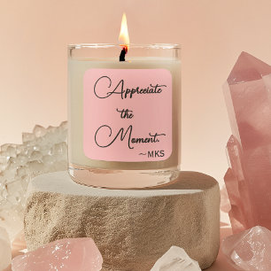 Sticker 3-in Pink Monogram & Positive Affirmation