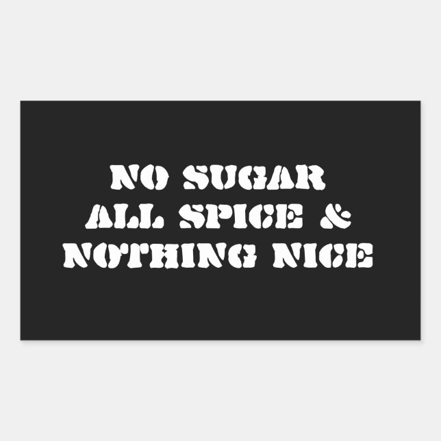 Sticker 4-Pack: No Sugar (Front)