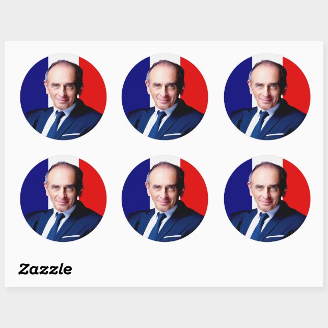 Sticker 7.6 cm, Zemmour President 2022 (Sheet)