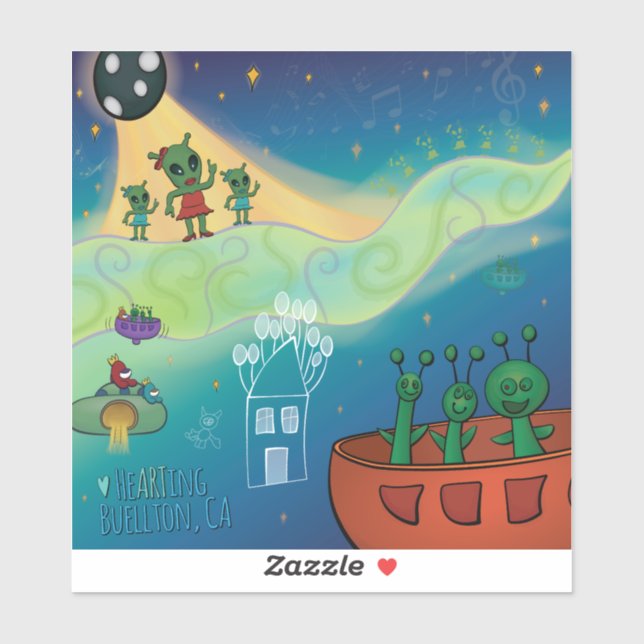 Sticker - Alien Concert (Sheet)