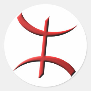 sticker aza red relief