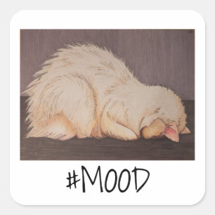 Sticker: Bad Mood! Square Sticker