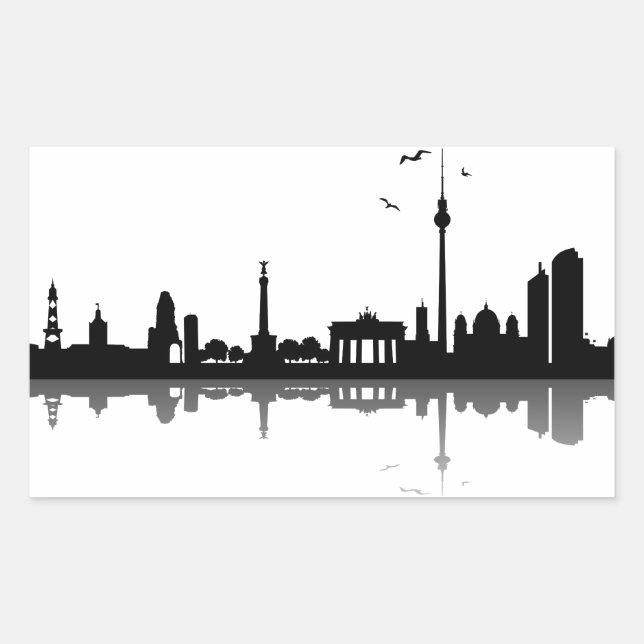 sticker Berlin Skyline (Front)