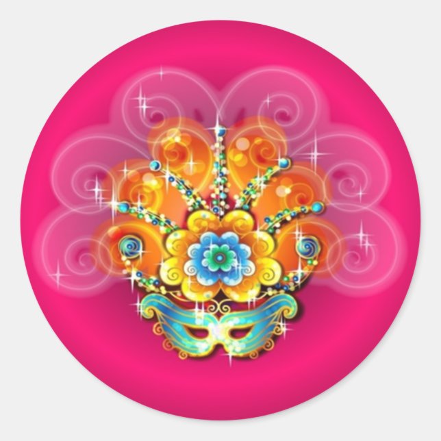 Sticker Carnival Mask (Front)