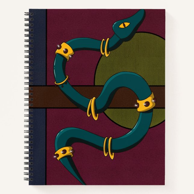 Sticker Carré Snake Notebook (Front)