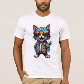 Sticker cat  T-Shirt