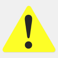 Sticker Caution Sticker Exclamation Equipment Work