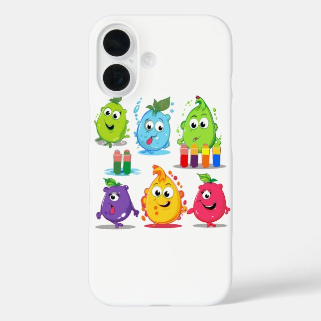 sticker clipart set of five colourful fruits  Case-Mate iPhone case (Back)