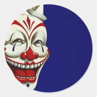 Sticker Clown Painted Face Fun Happy Expression Pa