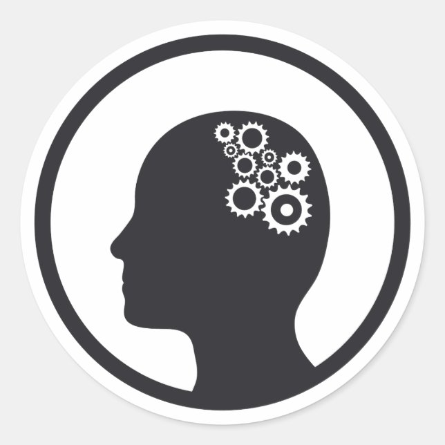 Sticker | Cogs Working in the Brain (Front)