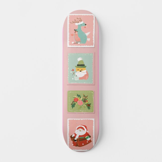 Sticker Collection: Playful & Colourful Skateboard (Front)
