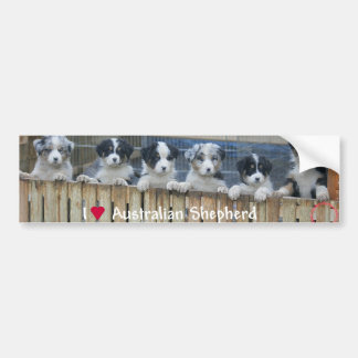 Sticker conveys “Australian Shepherd “