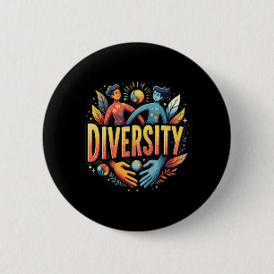 Sticker Design Trending Diversity Sticker 6 Cm Round Badge