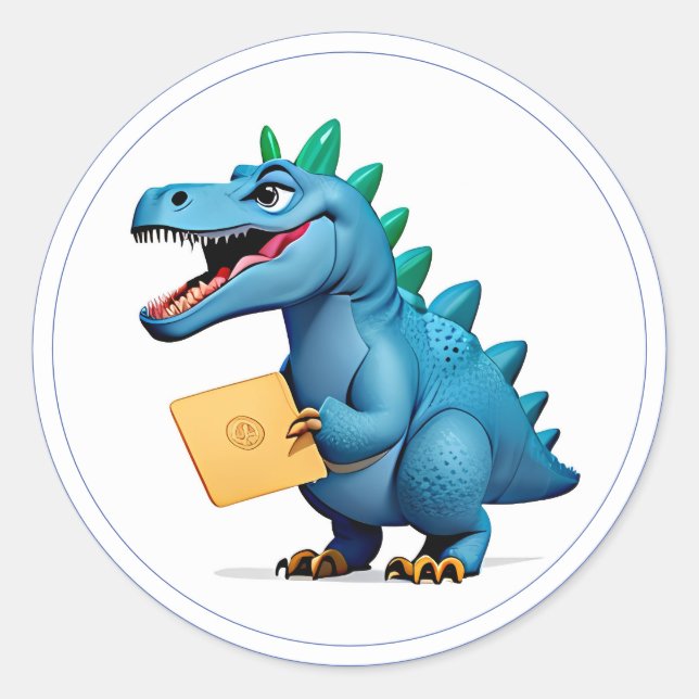 Sticker - Dino Theme for Dinosaur Parties (Front)