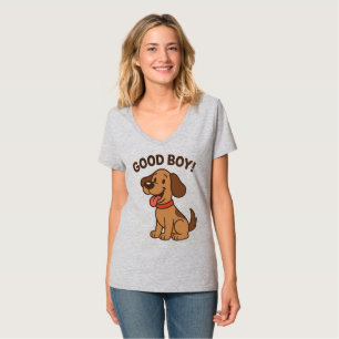 Sticker Dog 🐶 Cute Cartoon Pup with Fun Vibes T-Shirt