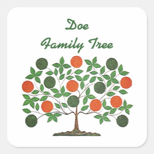 Sticker Family Tree Genealogy Scrapbooking Craft