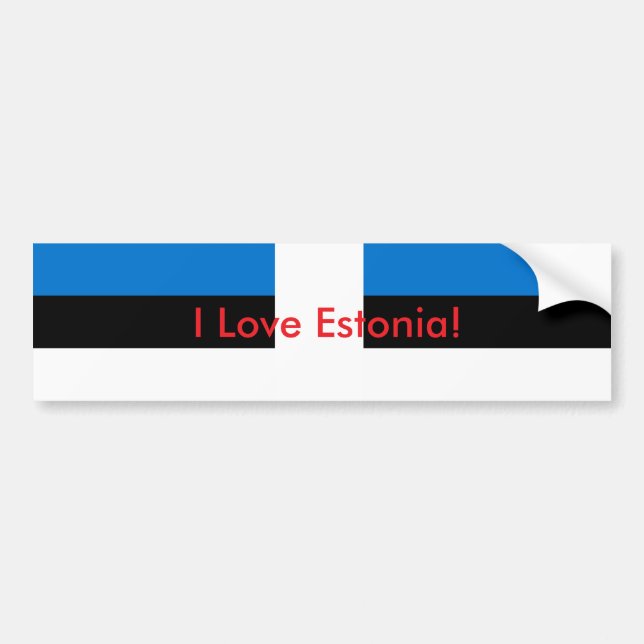 Sticker Flag of Estonia (Front)