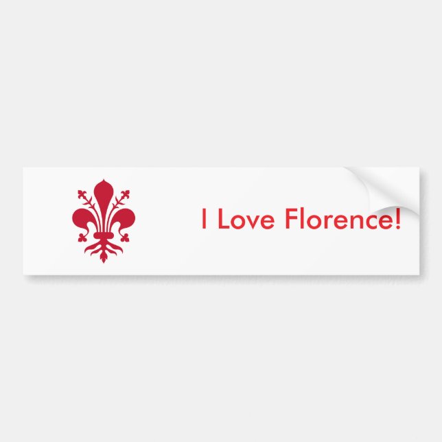 Sticker Flag of Florence, Italy (Front)