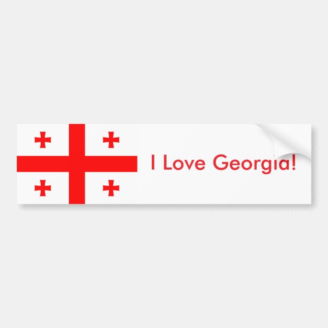 Sticker Flag of Georgia (Front)