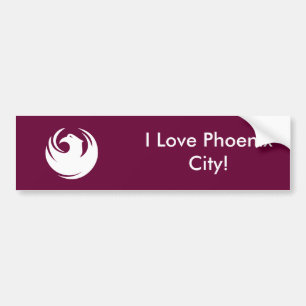 Sticker Flag of Phoenix City, Arizona