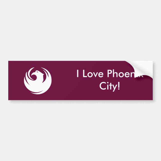 Sticker Flag of Phoenix City, Arizona (Front)