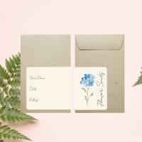 Sticker for seed packet | Flower Seed Packet Label