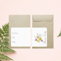 Sticker for seed packet | Flower Seed Packet Label