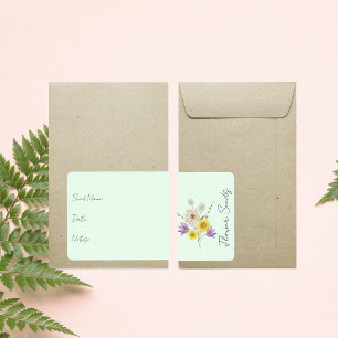 Sticker for seed packet   Flower Seed Packet Label