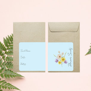 Sticker for seed packet   Flower Seed Packet Label