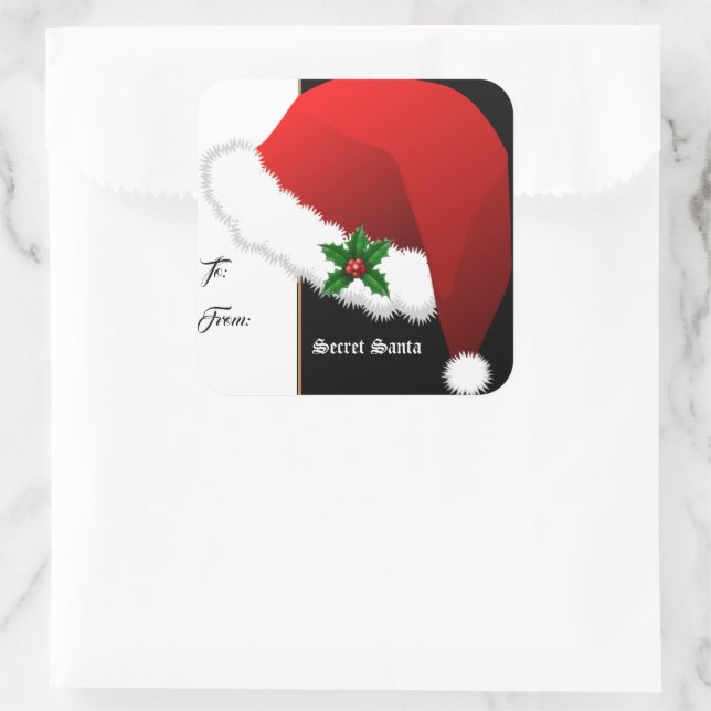 Sticker Gift Tags Secret Santa (Bag)
