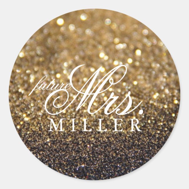 Sticker - Glitter Fab future Mrs. (Front)