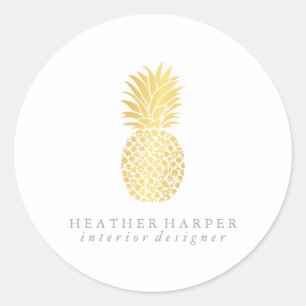 Sticker - Gold Pineapple