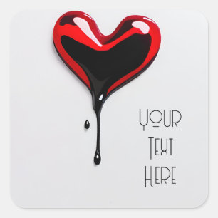STICKER graffiti love heart art deco your text 