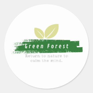 Sticker green forest