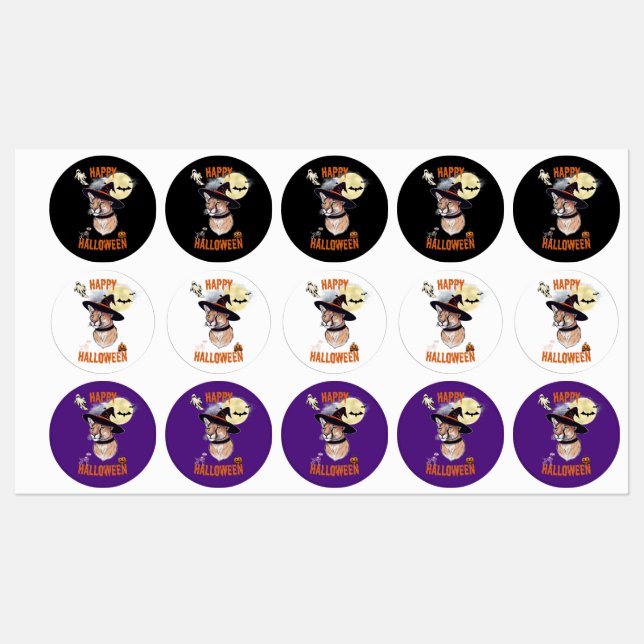 sticker halloween animals (Sheet)